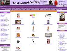 Tablet Screenshot of fashions4fetish.com